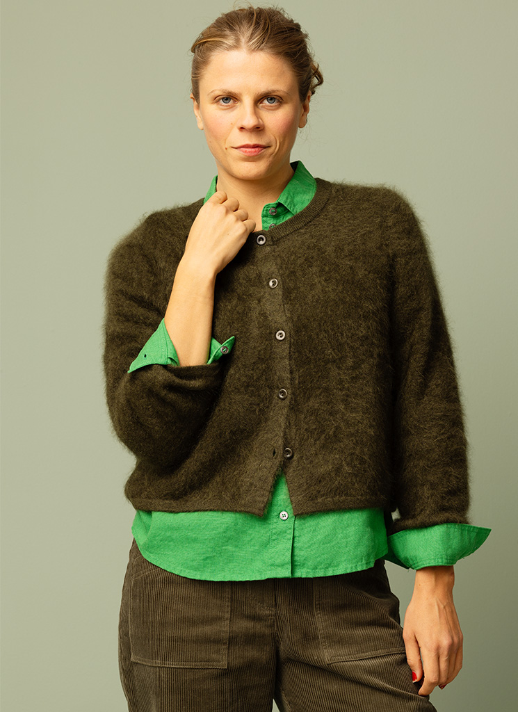 SAPRA cashmerekofta nori green
