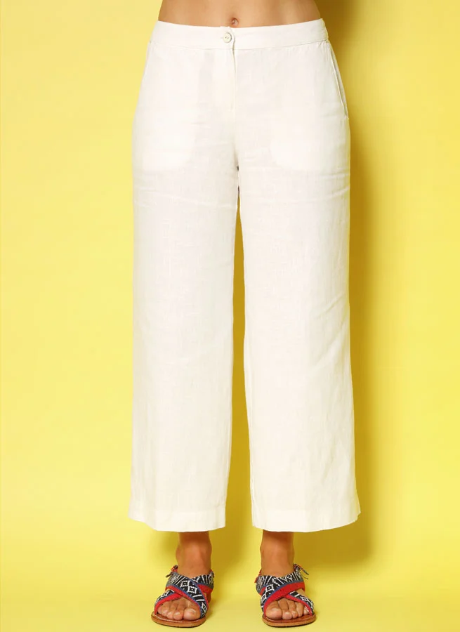 Scarlet linnebyxa Offwhite