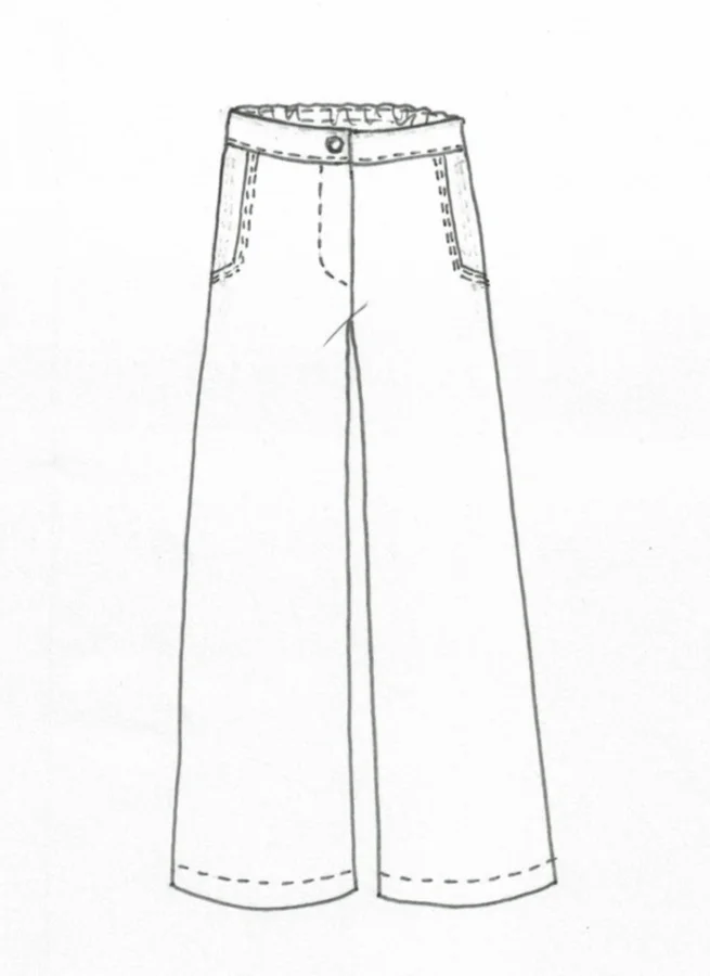 SCARLET manchesterbyxa Petrol