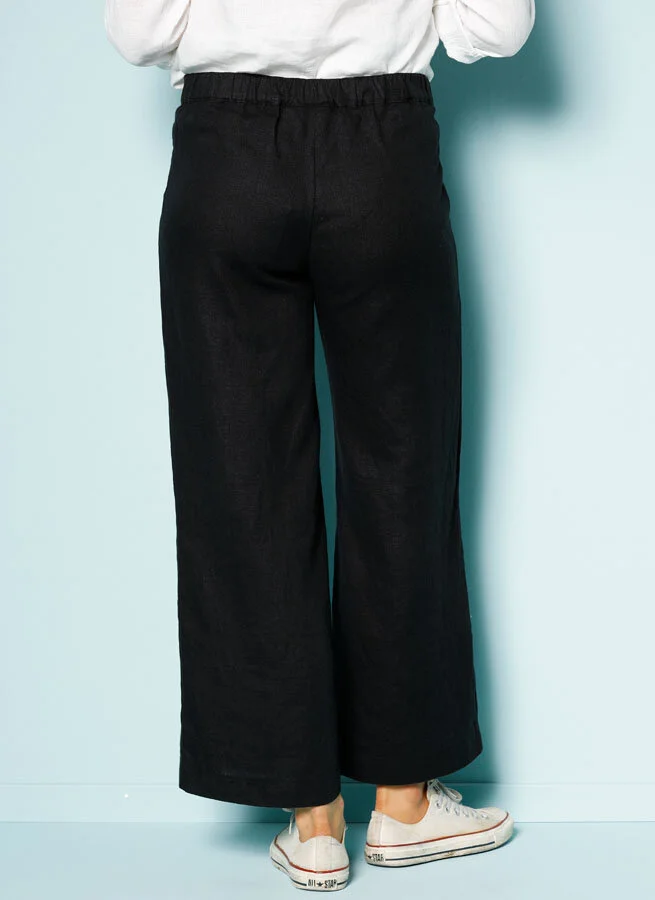 Scarlet linnebyxa Svart