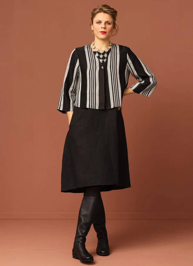 SMULA jackblus Svartrandig