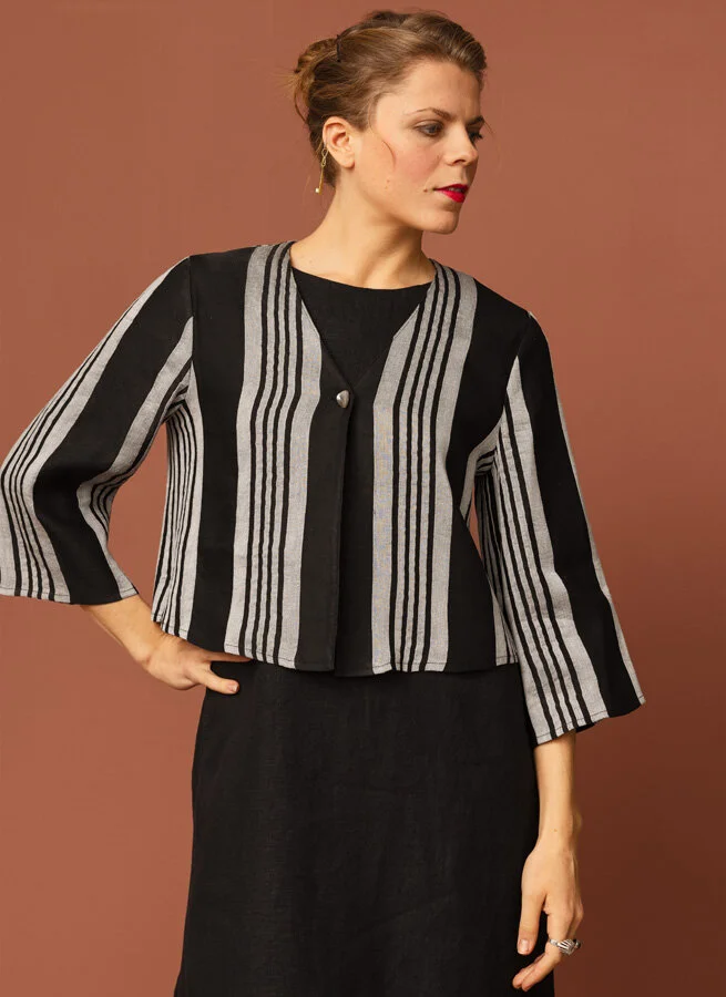 SMULA jackblus Svartrandig