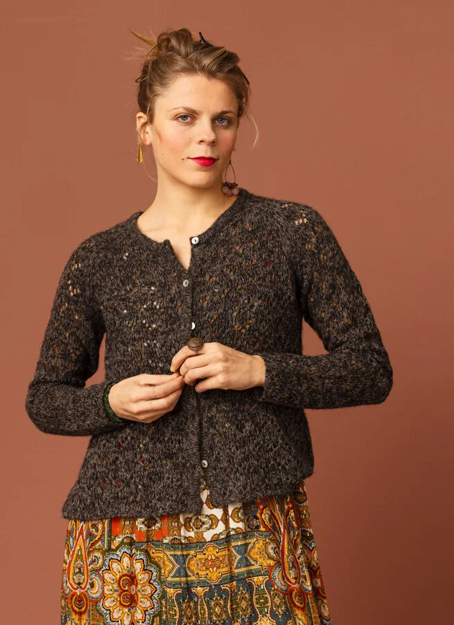 SOFIE cashmerekofta Svart