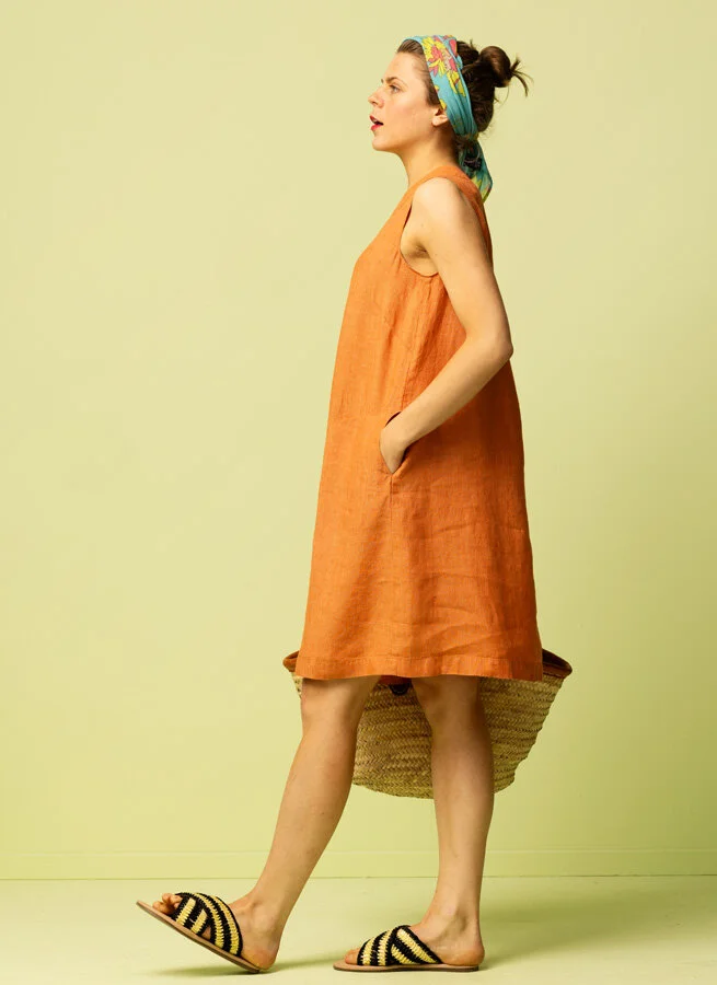 SUZY linneklänning Physalis