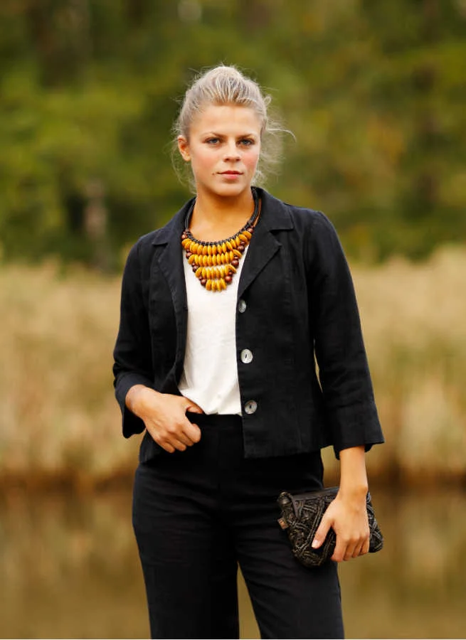 ZOLA linnekavaj Svart