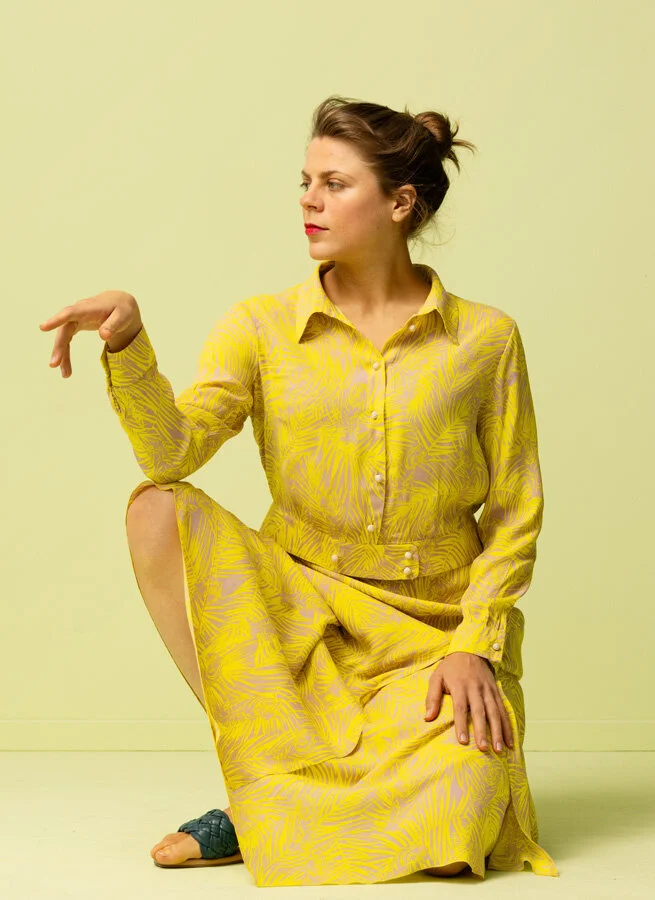 TANJA viskosblus Tiger