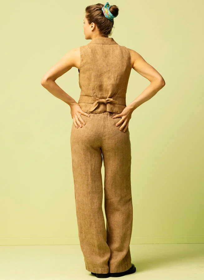 BABETTE linnebyxa Fiskben hassel