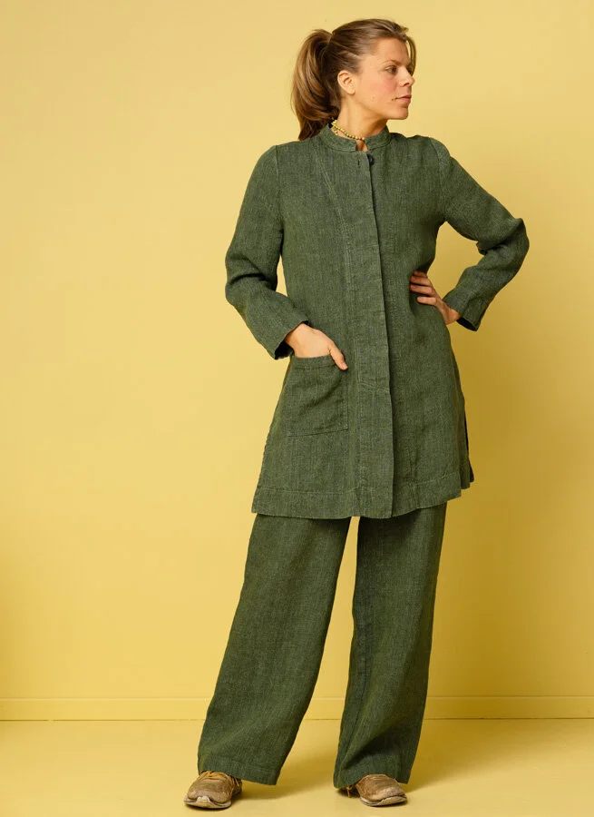 TURA linnejacka Korn Grönblå