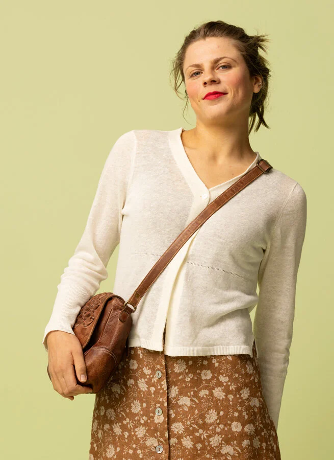 TUVA linnekofta Offwhite