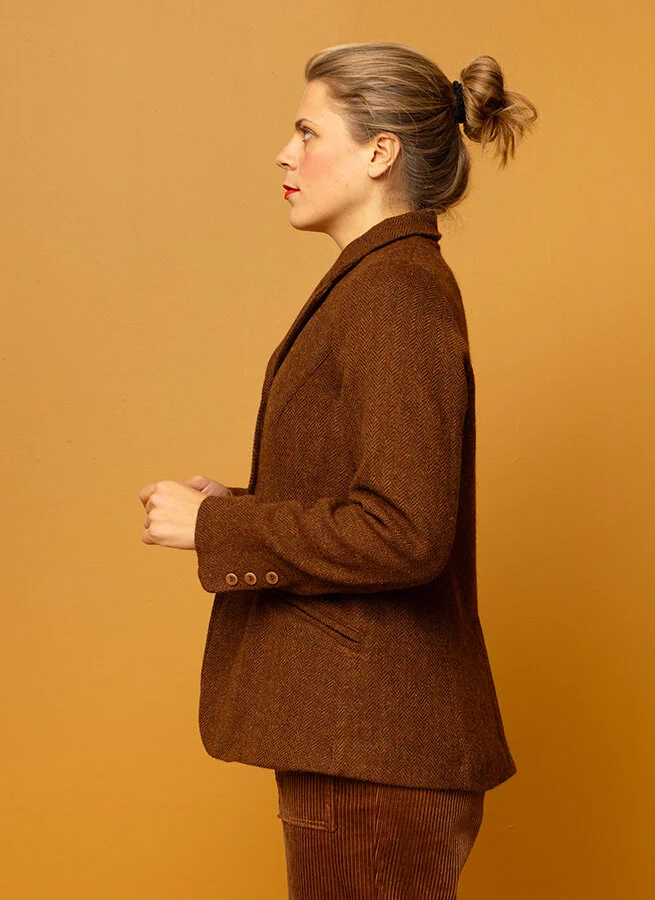 VERONIKA tweedkavaj Bronze