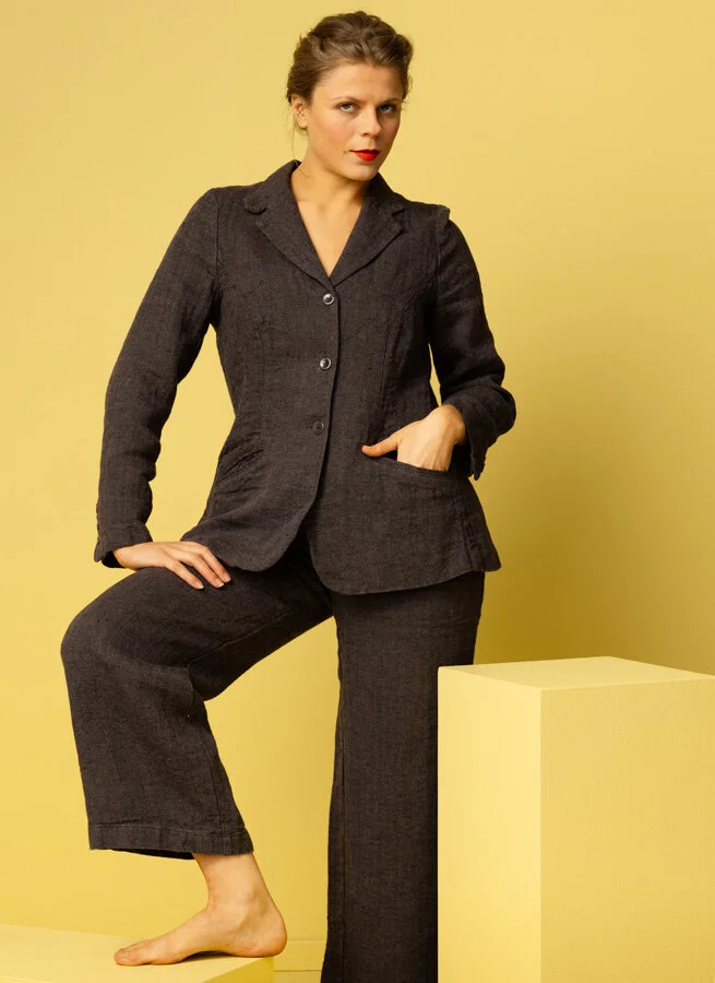 VERONIKA linnekavaj Svart Fiskben