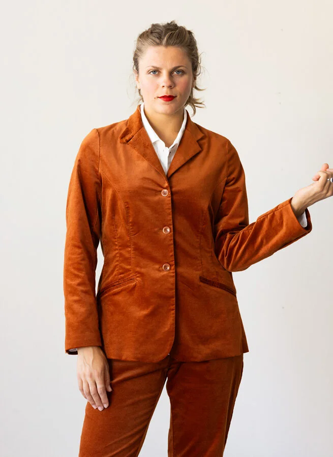 VERONIKA sammetskavaj Cognac