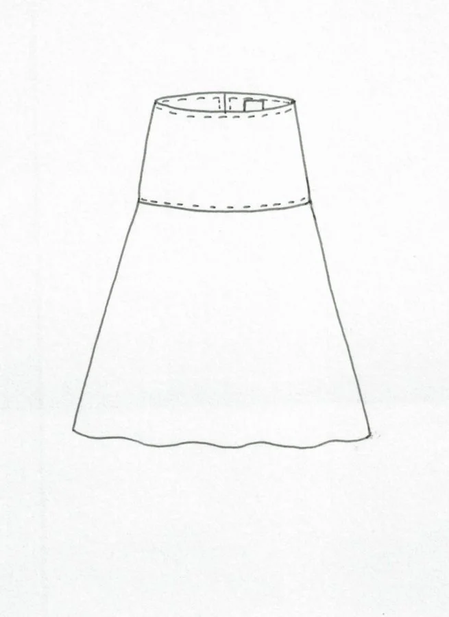 VILMA linnekjol Svart