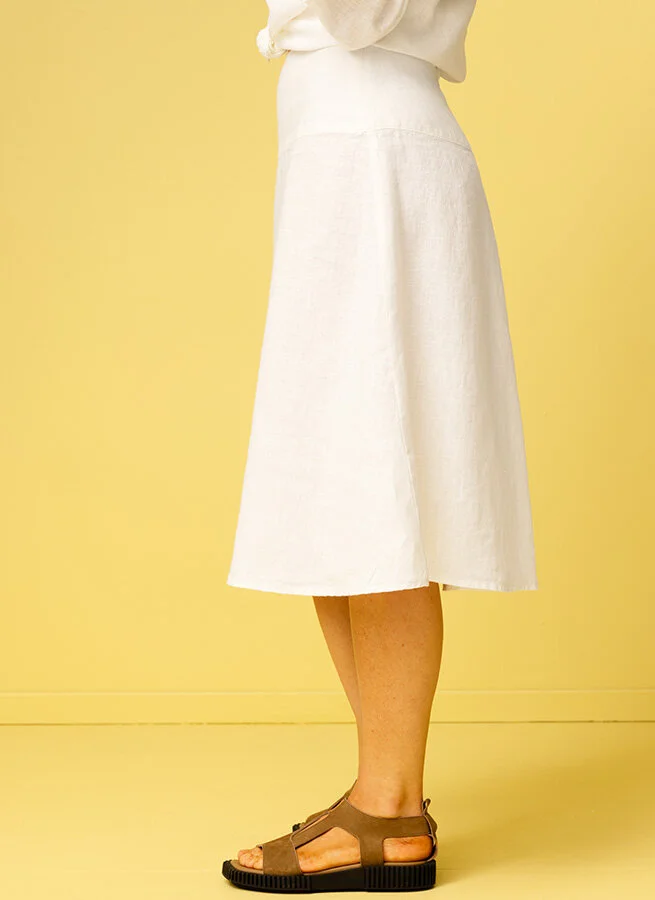 VILMA linnekjol Offwhite