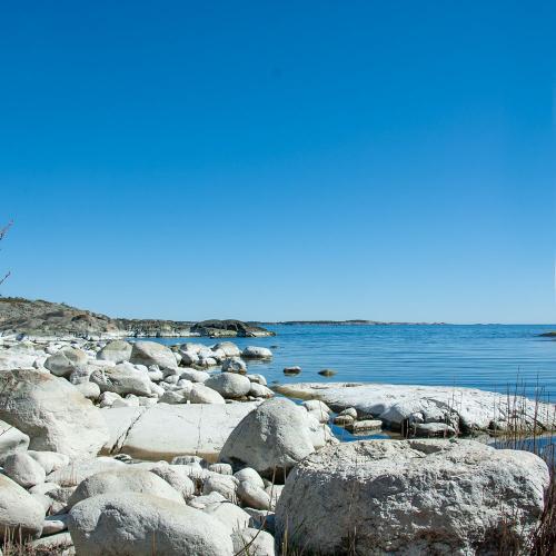 Vacker strandlinje på norra Utö