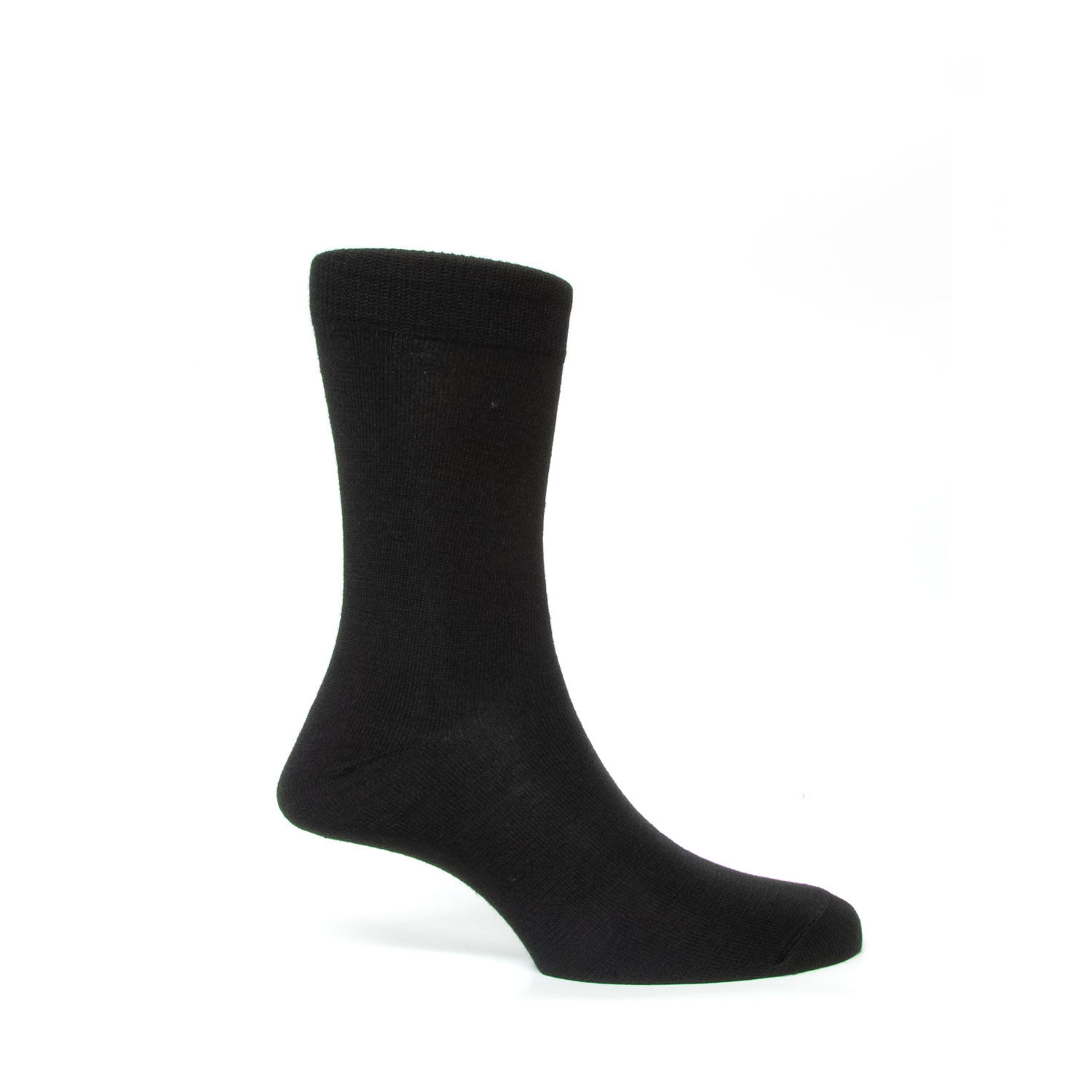 Bolas tunna liner i svart. Sedd från sidan.