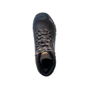 Den bruna, mellanhöga vandringskängan Meindl Kansas Gtx ovanifrån