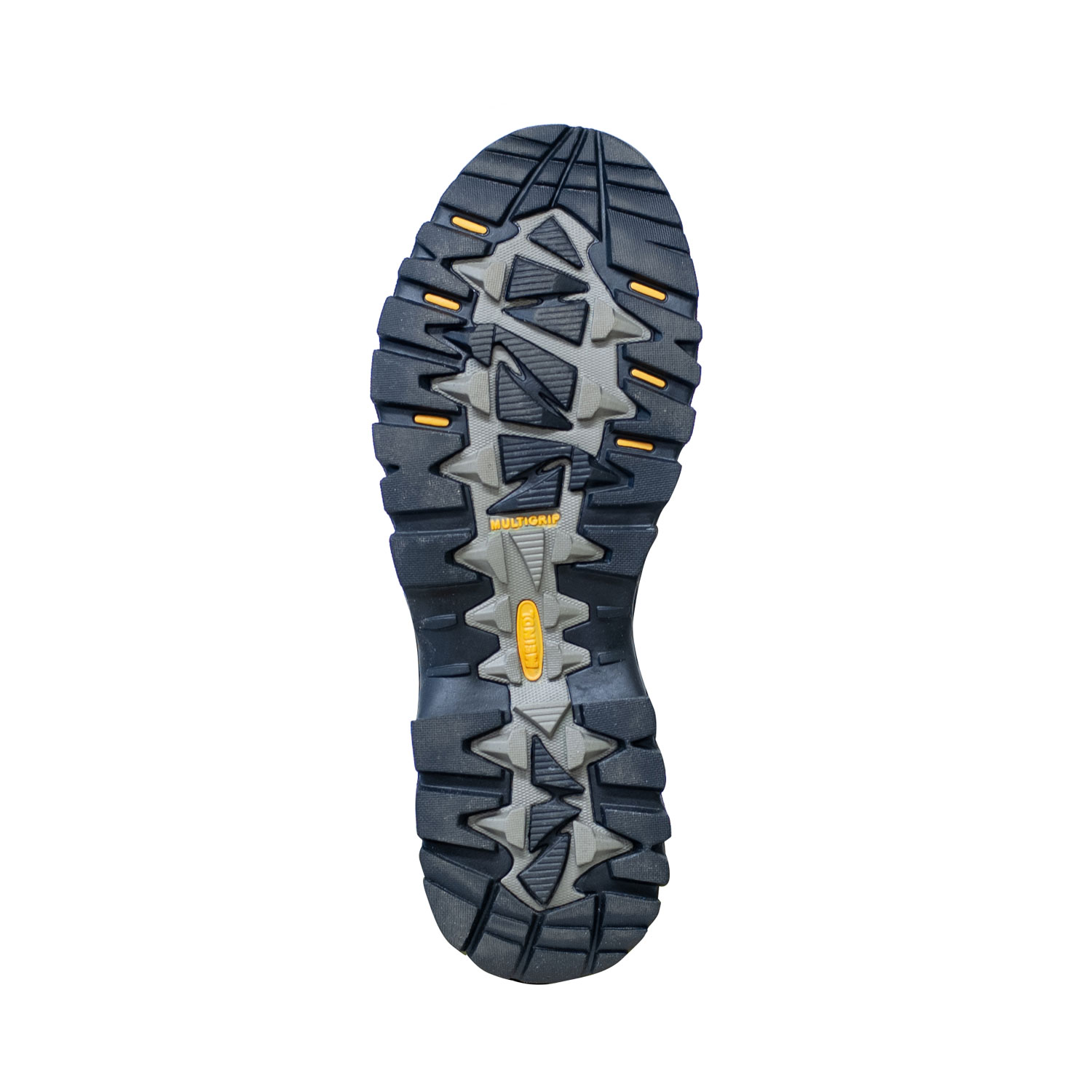 Sulan på den bruna, mellanhöga vandringskängan Meindl Kansas Gtx