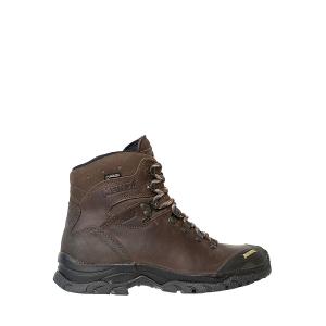 Utsidan på den bruna, mellanhöga vandringskängan Meindl Kansas Gtx