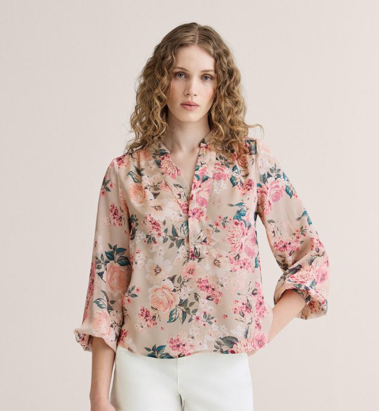 SOPHIA ROSEGARDEN BLOUSE AMERICAN KHAKI NEWHOUSE