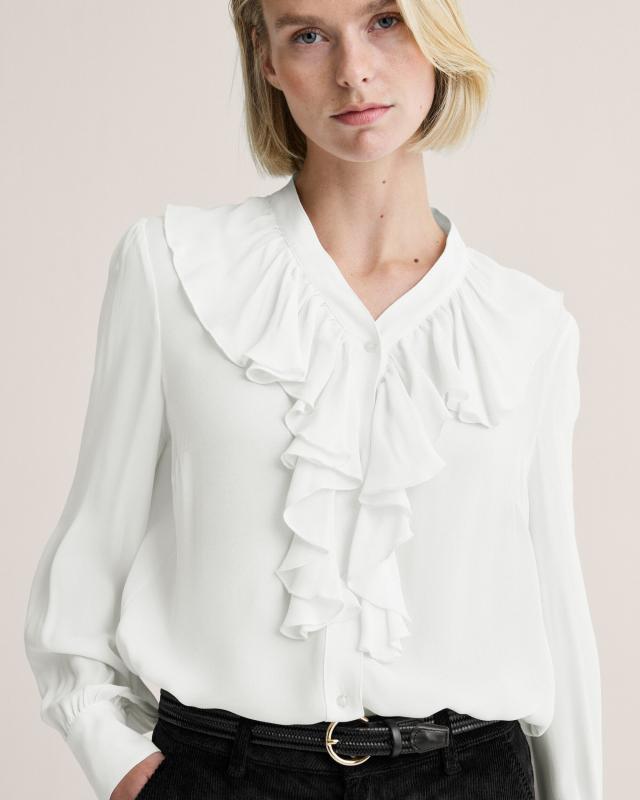CORINNE BLOUSE WHITE NEWHOUSE