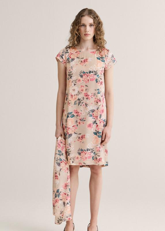 KLARA ROSEGARDEN DRESS AMERICAN KHAKI NEWHOUSE