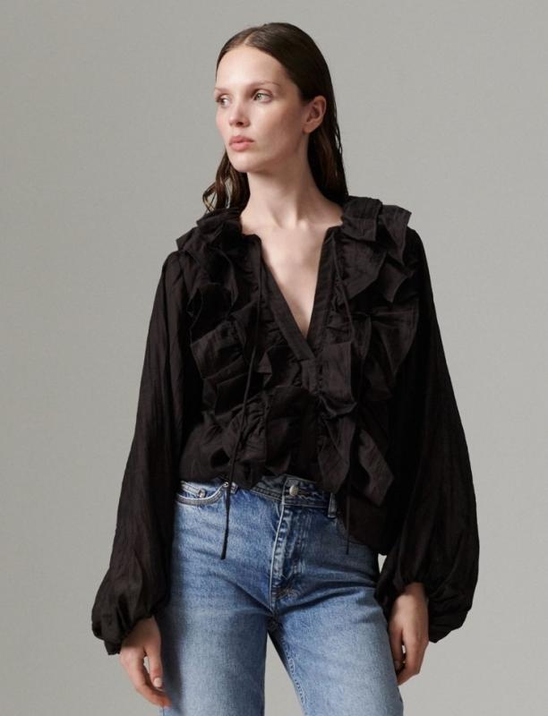 FREY TENCILLY BLOUSE GANACHE DAY BIRGER ET MIKKELSEN