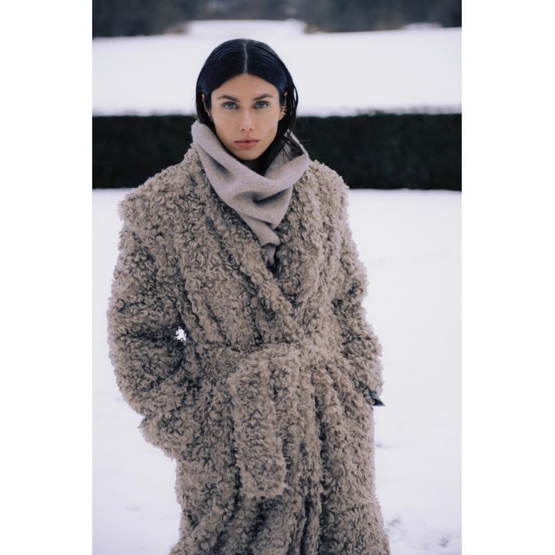 OTIS FURRY COAT WALNUT DAY BIRGER ET MIKKELSEN