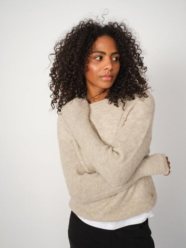 MMTAMMY THORA KNIT FEATHER GRAY MOSMOSH