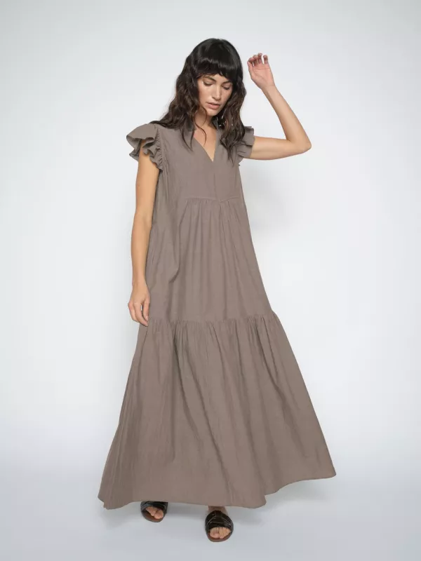 MMWALDY IZHA DRESS CHOCOLATE CHIP MOSMOSH
