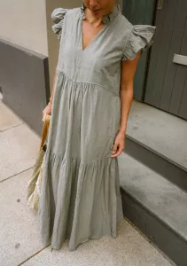 MMWALDY IZHA DRESS BURNT OLIVE MOSMOSH