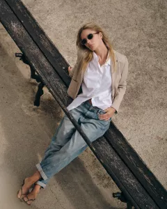 MMAYMEN GALLEON JEANS VINTAGE BLUE MOSMOSH