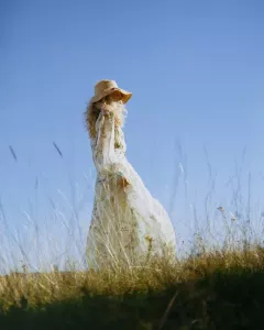 ORGANZA BELT DRESS WATERCOLOUR DREAMS BYTIMO