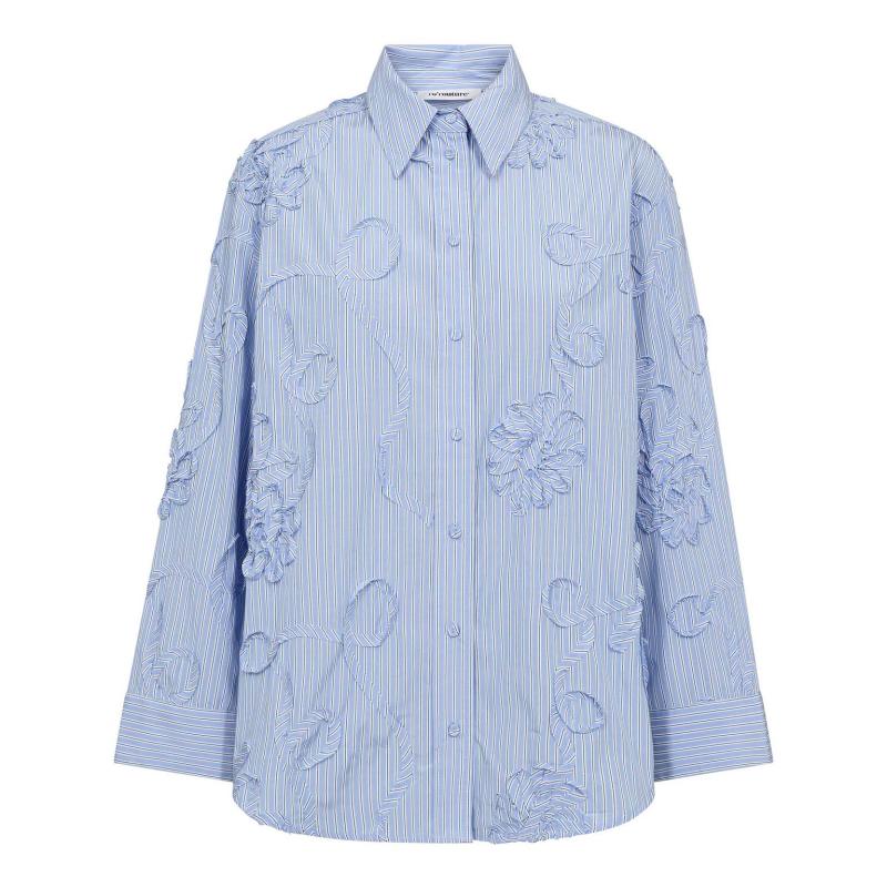 XAVIERCC AVY STRIPE SHIRT PALE BLUE CO'COUTURE