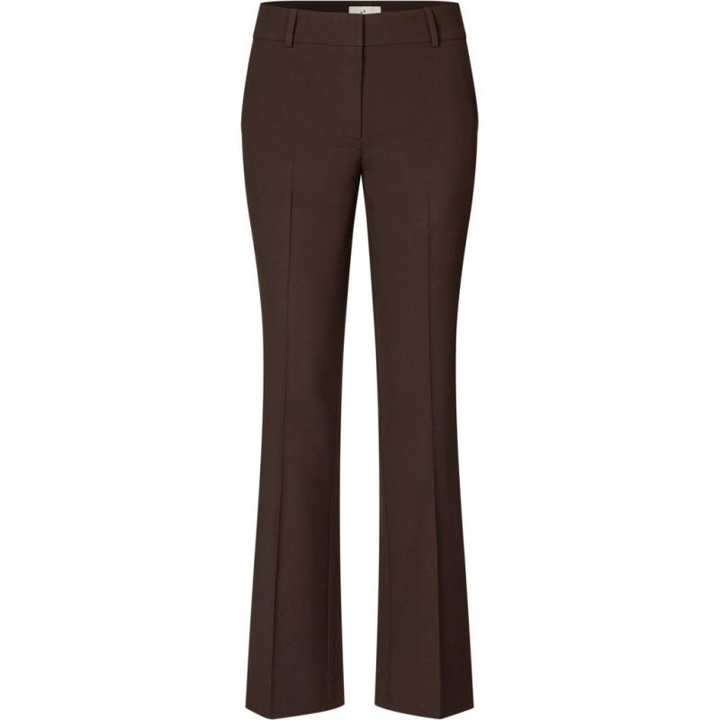 CLARAFV PANTS DARK BROWN MELANGE FIVE UNITS