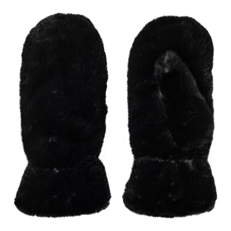 ISABELCC FUR MITTEN BLACK CO'COUTURE