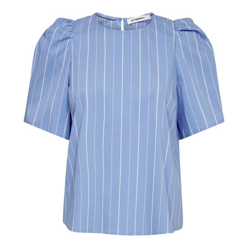 TERANCC STRIPE SS BLOUSE PALE BLUE CO'COUTURE