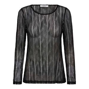 BARBCC TURTLENECK BLOUSE BLACK CO'COUTURE