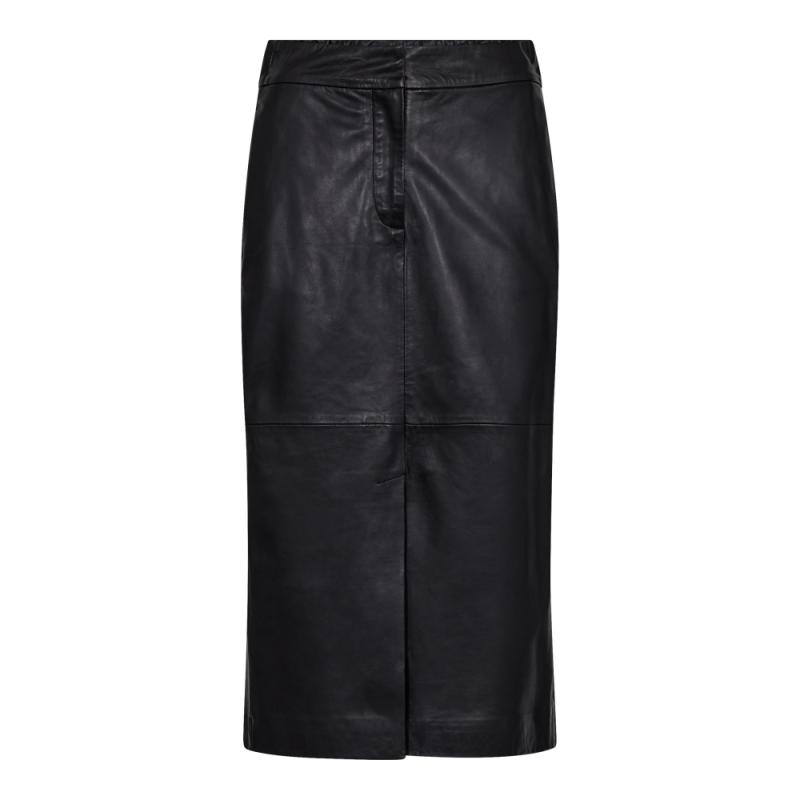 PHOEBECC LEATHER PENCIL SKIRT BLACK CO´COUTURE