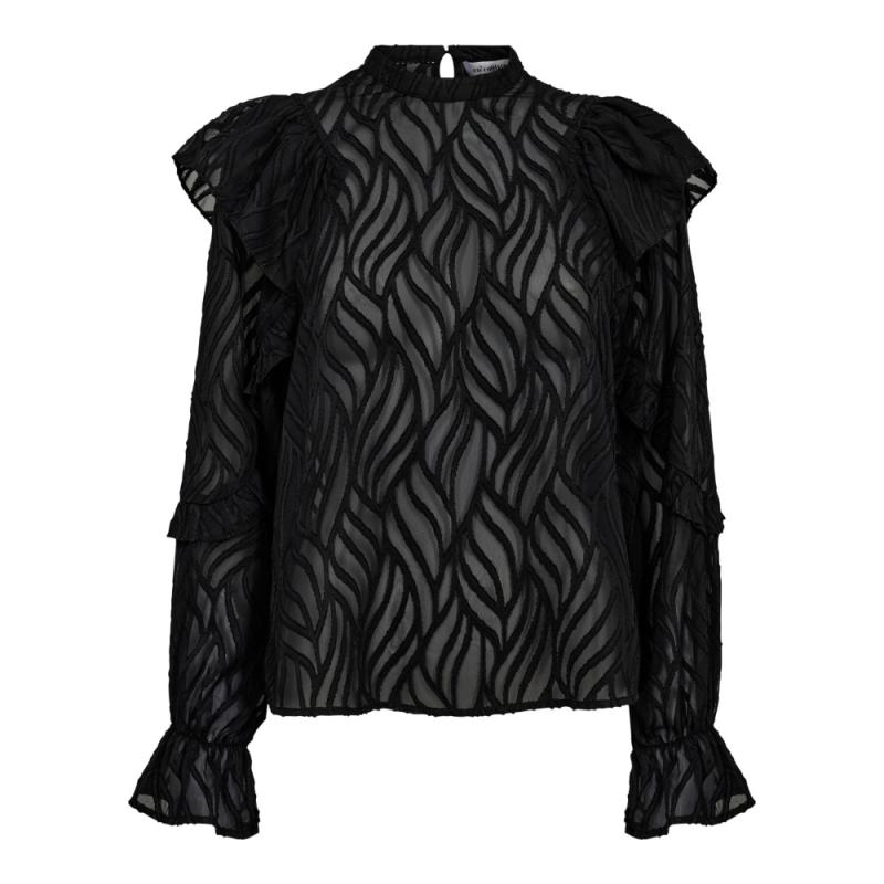 ROCHELLECC FRILL BLOUSE CO'COUTURE
