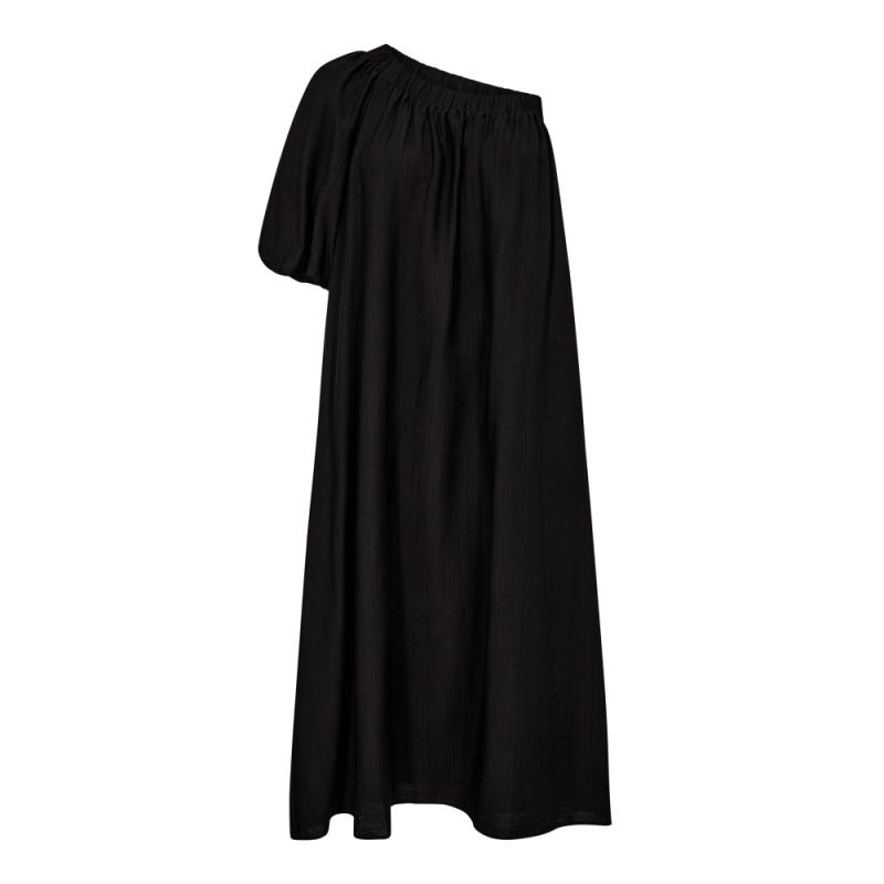 HERACC ASYM PUFF DRESS BLACK CO´COUTURE