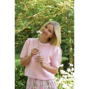 LISSI KNIT CARDIGAN ROSE A-VIEW