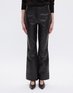 CLARAFV PANTS DARK COFFEE LEATHER FIVE UNITS