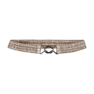METALLIC SLIM BELT BRONZE CO'COUTURE