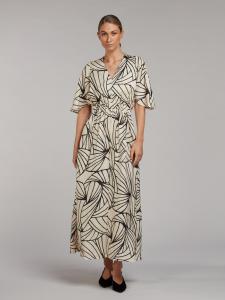 LEONORA DRESS LIGHT BEIGE PATTERN STENSTRÖMS