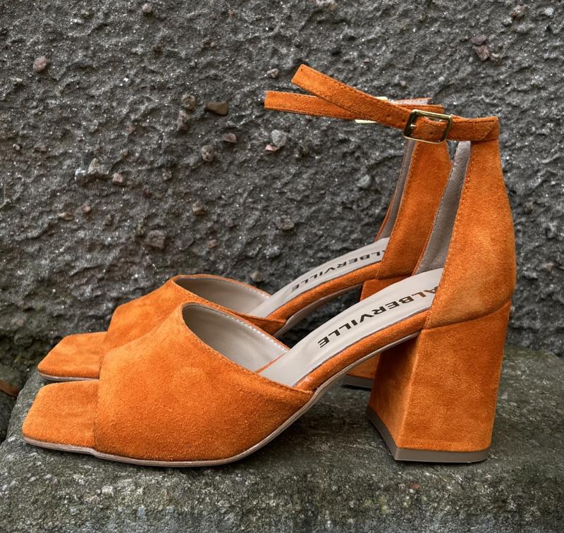 RIHANNA HEELS SILKY ARANCIO ALBERVILLE