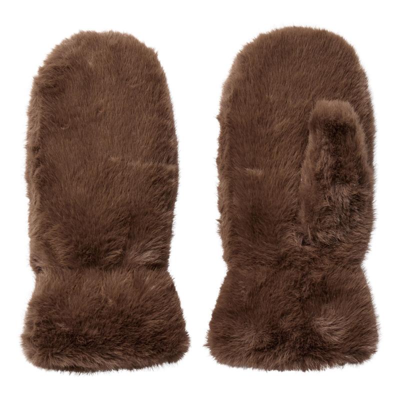 PENZACC FUR MITTEN MOCCA CO'COUTURE