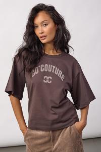 ZENGACC TEE O-NECK DARK BROWN CO'COUTURE