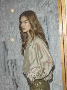 DELINCC BALLOON EMB SHIRT MINK CO'COUTURE