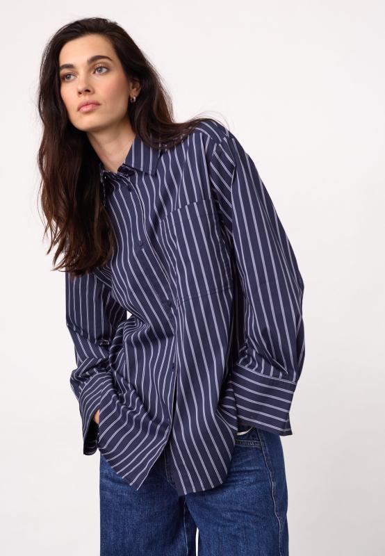 SOMOCC STRIPE SHIRT NAVY CO'COUTURE